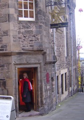 Dec 31st- in Edinburgh preparing for hogmanay. Paulie visits writers museum