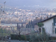 Dec 22nd - the morning view from our window down to the new town