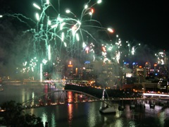 Fireworks the night before- RiverFire