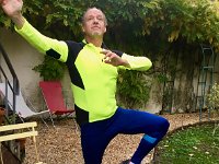 Once home Stephen realises his new lycra trousers are better applied to ballet : Stephen Atherton