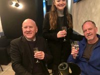 Time for Michael and Rachel to socialise before opening Bacchus for business : Michael Docherty, Stephen Atherton