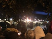 Too crowded for Michael and Stephen to see. Nick, Elena and Celine were on the other side of the bridge. They all met up after Stephen and Michael had a feed. A quick second farewell (and a drink for Michael) before the guys jumped on a midnight bus for Barcelona..