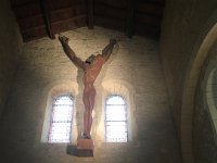 In the church next door is other Jesus. Like the Caylus piece, it is made from one tree. A scultpture of the Christian world's favourite Jew done by a Russian Jew.