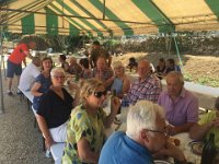 7 July - catch up with nearby friends Rosie and Robin  at the Hunter's lunch at Larroque