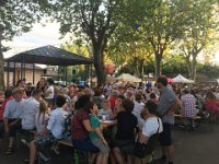 In the evening Yolande joins Paulie and Stephen at a Marche Gourmand in Bioule