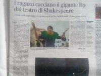 4th - James seems to be poster boy for the successful campaign against BP sponsorship of the Royal Shakespeare Company. Nick spots the story in Italy