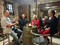 Yolande has apero in the wine cellar for Storm and Daniel before they head off to Oz for some months.