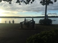 July 12 - Up to the Sunshne Coast. An evening pit stop at Noosa River