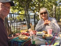 Picnic at Gyatt Park for their anniversary