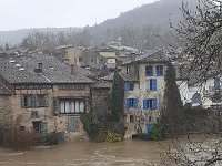 The Bonnette flows into l'aveyron which in the end rose over 5 metres