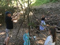 Whilst Stephen, Kirsten and her outdoor angels build a shelter