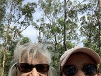 The next morning the gals go out for a walk up Mt Cootha