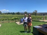 2nd - the gals go to  Artwine's vineyard in the Hills