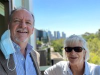 Feb 22nd -  Stephen and Paulie head to Melbourne. Their room with a view. : Pauline Turnbull