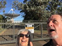 6:28 pm we hit the outskirts of Parkes, home of the radio telescope. We make sure no aliens are coming