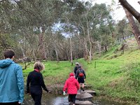 July 3 - Jane (Andrews) and David Barker join us for the Box Hill Creek walk on the outskirts of the city