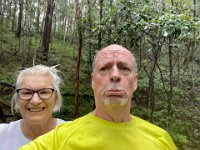 March 29- our regular Mt Cootha walk is wetter than usual