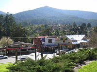 The hall (on right) was the meeting venue