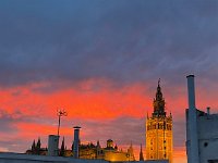 Not hard! their AirBnb has a lovely view of Giralda Tower!