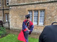 And in Oxford James attends brother Daniel's PhD (DPhil) graduation and tries out the gown