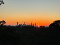 11th - setting out for a morning walk up Mt Cootha