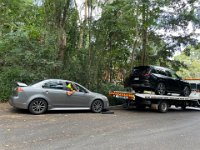 8th - Back at Indooroopilly, after well over a year of being abandoned on our property by past guest Blake, his car (and many boxes of his gear) makes it's way to his parents in Western Australia