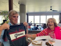 A gift from cycling daughter Shari from her pedal over Catalan mountains last month