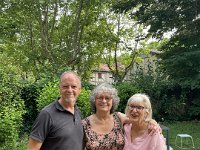 Yolande visit to bid farewell. She helps with some French paperwork and returns items she saved when the car was destroyed in the flood of Feb 2021