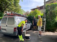 Cutting it fine, Mahoud the technician comes to upgrade to a fibre optic network. Yep- a medieval village gets fibre that is 10 times faster than the guys have in Brisbane