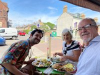 23rd-In Oxford, a yummy lunch around the corner from James