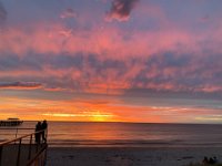 20th - Olivia visits  Henley Beach after work