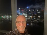 10th- it's after midnight when Stephen arrives at his Auckland for work. Lovely views from his hotel