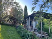 the old shearing shed near the separate guest cottage