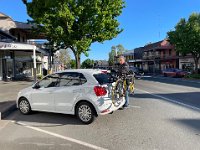 Checking the bikes and off again. Aiming for Yandoit Hills in Victoria- about 630km off