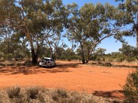 Lunch break off the Barrier Highway near Noonan.