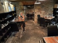 And then back to our area for dinner- we have the cellar to ourselves at the Sevenhill Pub