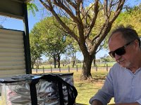 21st- over the border in Goondiwindi - back in Qld. Late breakfast