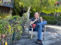 Stephen at their lovely home in Doonan to contemplate next career moves