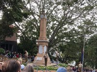 15th - Paulie, Lottie and Stephen went to the Paddington ANZAC morning ceremony. As it turns out pal John Webb was speaking on behalf of returned service folk.