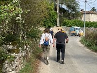 It was a Vide Grenier (garage sale) for the whole nearby  village of Cazals. There was also some art displays in gardens. So Michael, Julia, Alice and the duo headed there