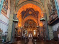 The 12 century Cathédrale Saint-Caprais d'Agen. A side note- Stephen texted brother Chris outside shots of cathedrals visited and within seconds he recognised which cathedral it was and returned details on the architecture. Knows his stuff!