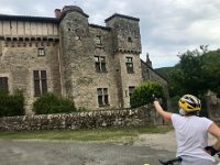 31st - a 6pm cycle to nearby Feneyrols to wind up the month. The chateau  was built around the 13th century - 14th century