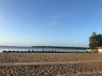 21st - At 8:00 am the beach is empty.