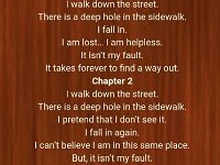 Nick told Stephen that he found a good deal of meaning in this poem. Stephen believes that Nick has turned his page to chapter 5.