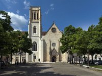 8th - Heading home the guys stop off at Agen.  (Agen) Cathédrale Saint-Caprais - entrée Place du Maréchal Foch