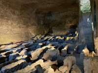 The crypt was only discovered in the 20th century.