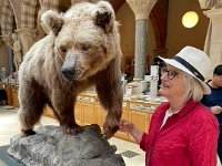 One has to pass through the Oxford University Museum of Natural History where Paulie met up with her pal who she catches up with each time we are in town