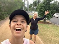 4th - Mother and Child out for a run at the University