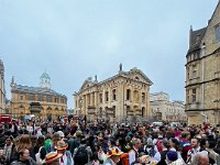 Meanwhile in Oxford, it was May Day. The population gathers in the wee hours (see 2017 May album to see the Magdalen College choir singing in the season)