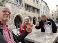 Storm & Daniel's housemate in France, Michael, toasts to the occasion. Hopefully Daniel will be well enough to return to his homeland with Storm at some stage after the wedding.